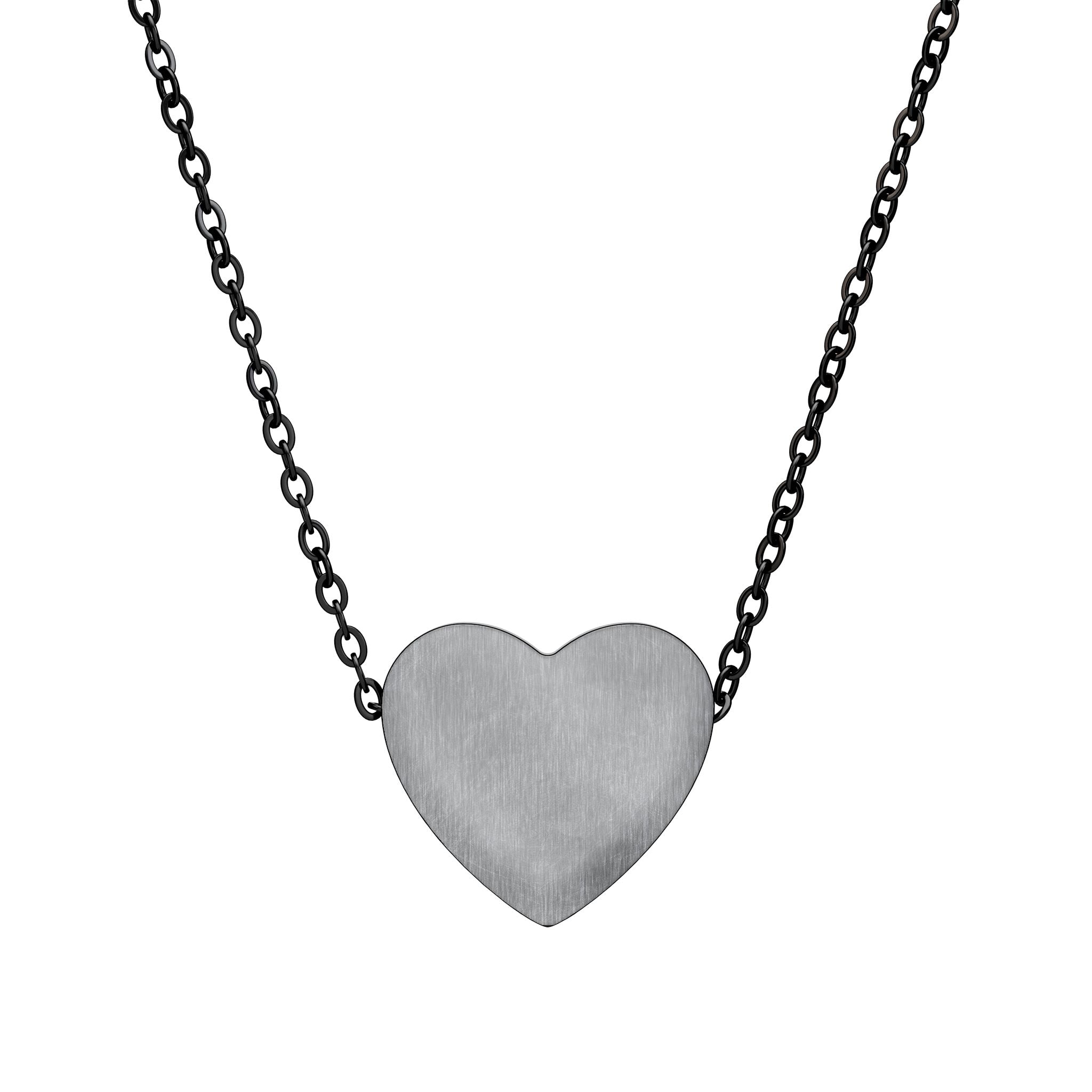 Engravable Heart Necklace — Personalized Sterling Pendant Gift