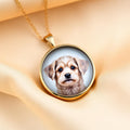 Pet portrait necklace